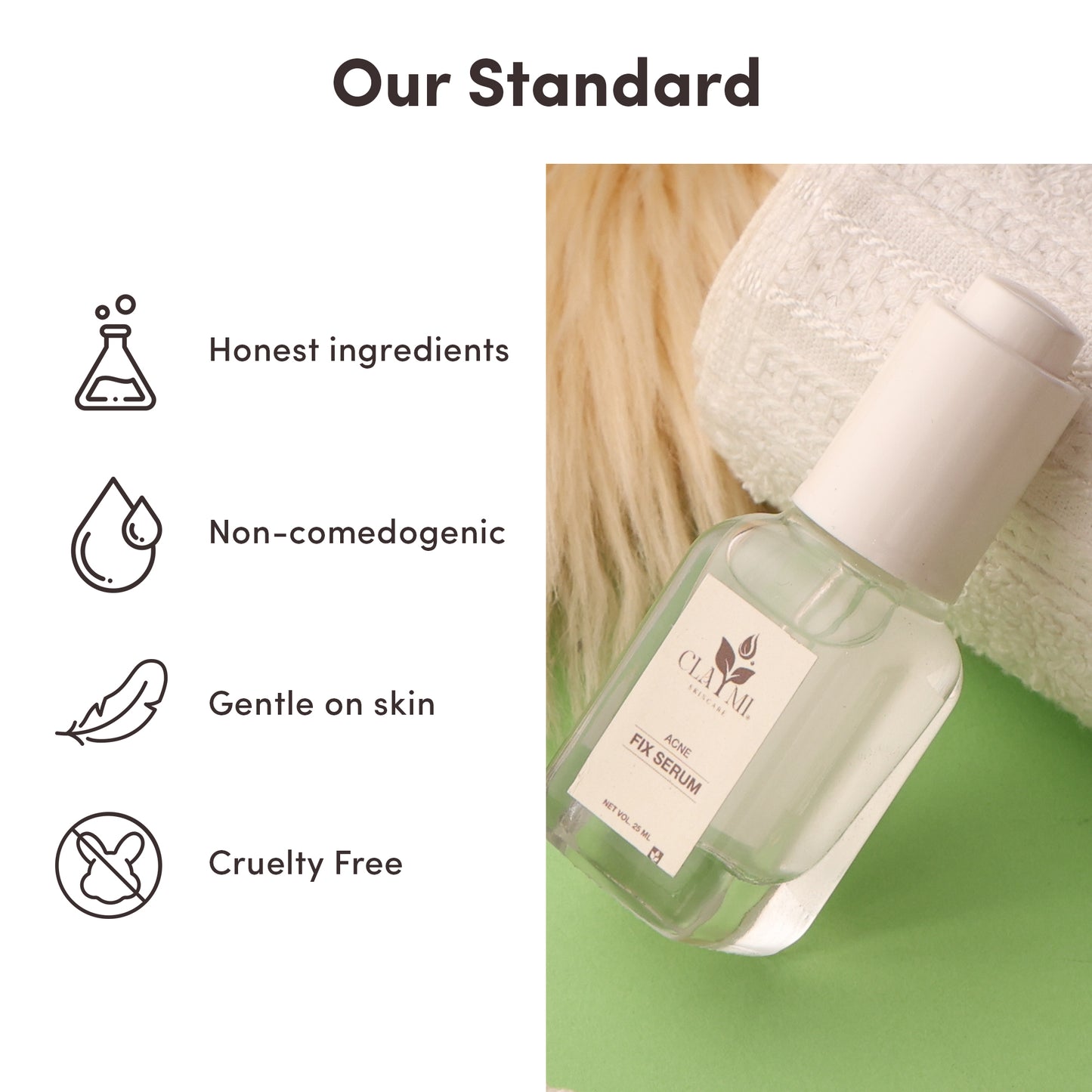 Claymi Acne Fix Serum – With 2% Salicylic Acid, 4% Niacinamide With Azelaic Acid