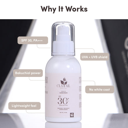 Claymi Sunglow Sunscreen SPF 30 PA+++