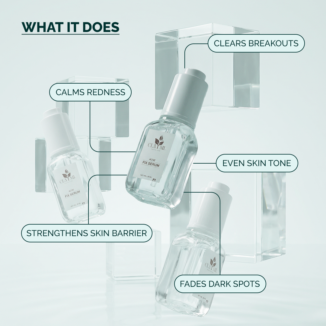 Claymi Acne Fix Serum – With 2% Salicylic Acid, 4% Niacinamide With Azelaic Acid