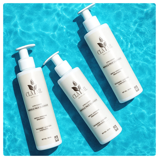 Claymi Miracle Face Cleanser – Gentle Hydration and Brightening with Niacinamide, Aloe Vera and D-Panthenol