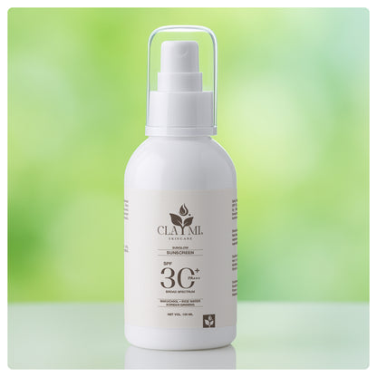 Claymi Sunglow Sunscreen SPF 30 PA+++  Broad Spectrum Protection with Bakuchiol, Rice Water and Korean Ginseng